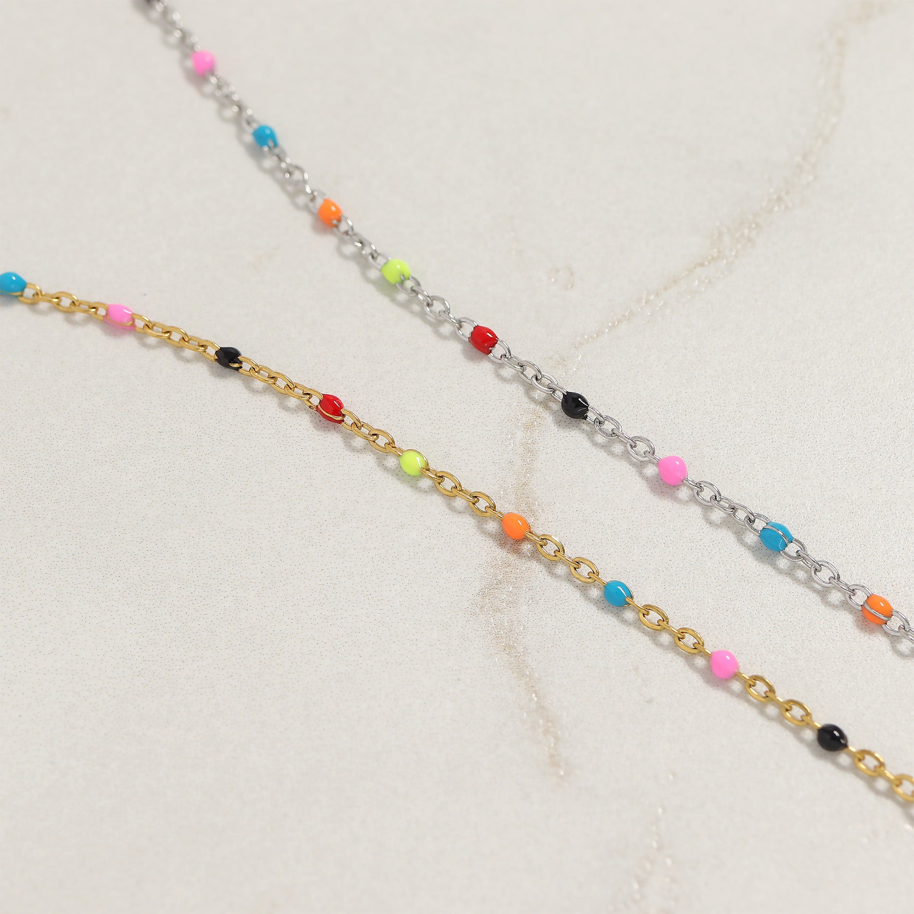 Spellbound Multi Color Confetti Bracelet — 18K Gold PVD