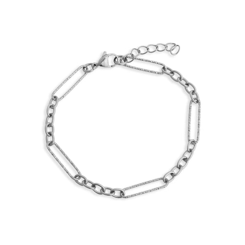 Bold Clue Chain Long Bracelet