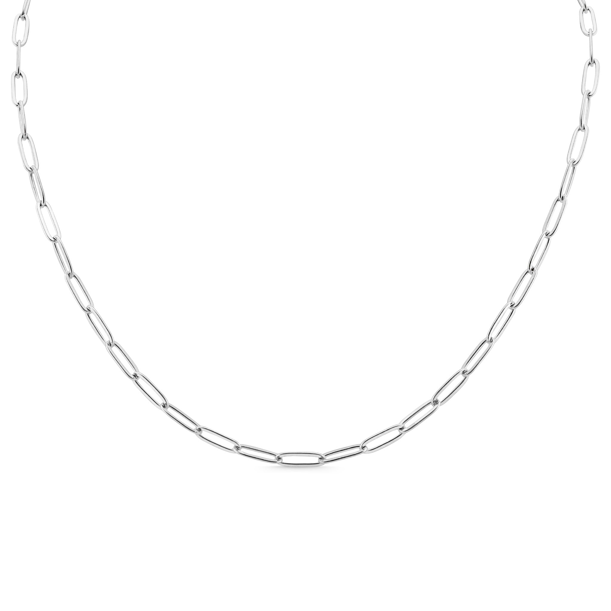 The Silver Chapter — PVD Paperclip Chain Necklace