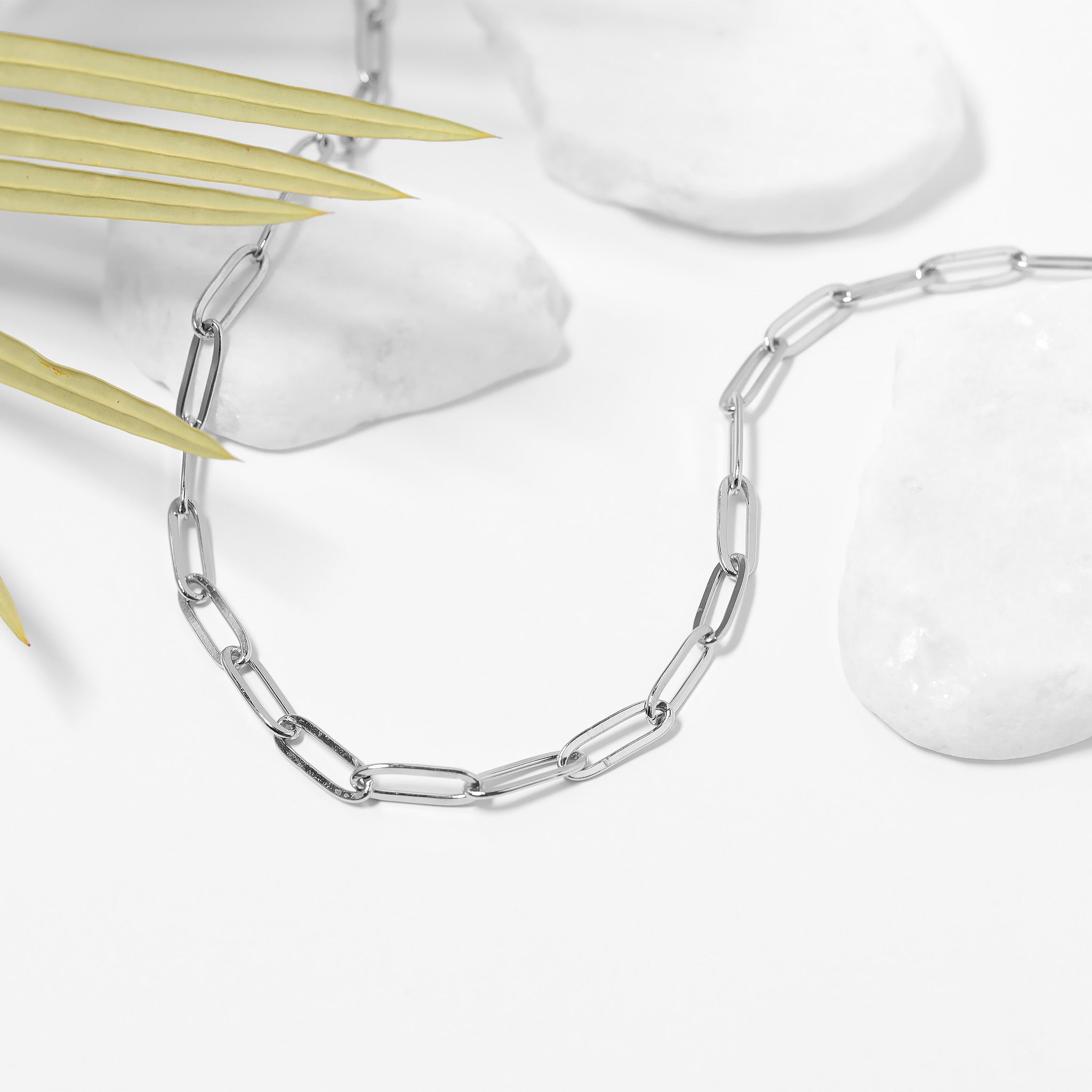 The Silver Chapter — PVD Paperclip Chain Necklace