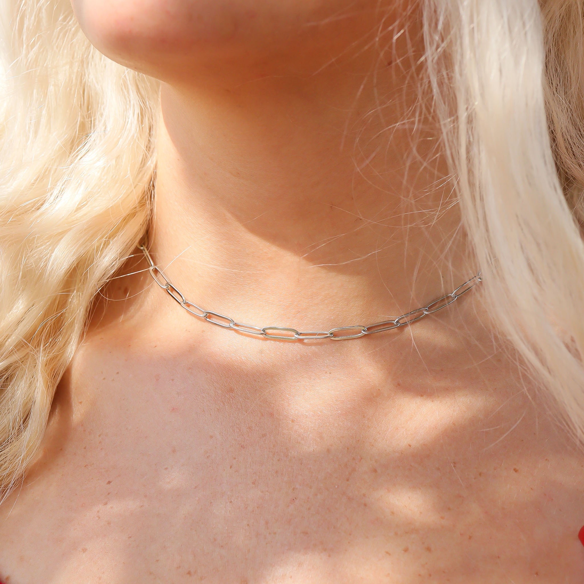 The Silver Chapter — PVD Paperclip Chain Necklace