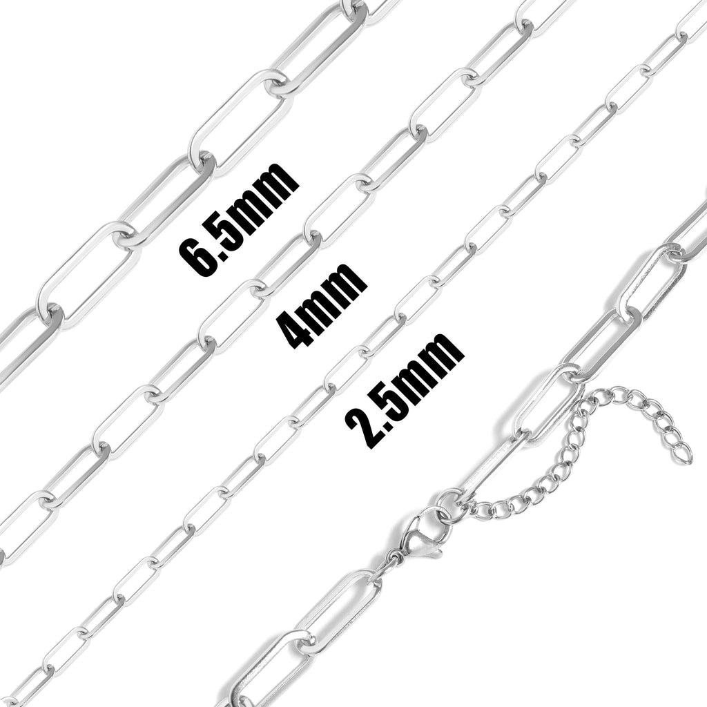 The Silver Chapter — PVD Paperclip Chain Necklace