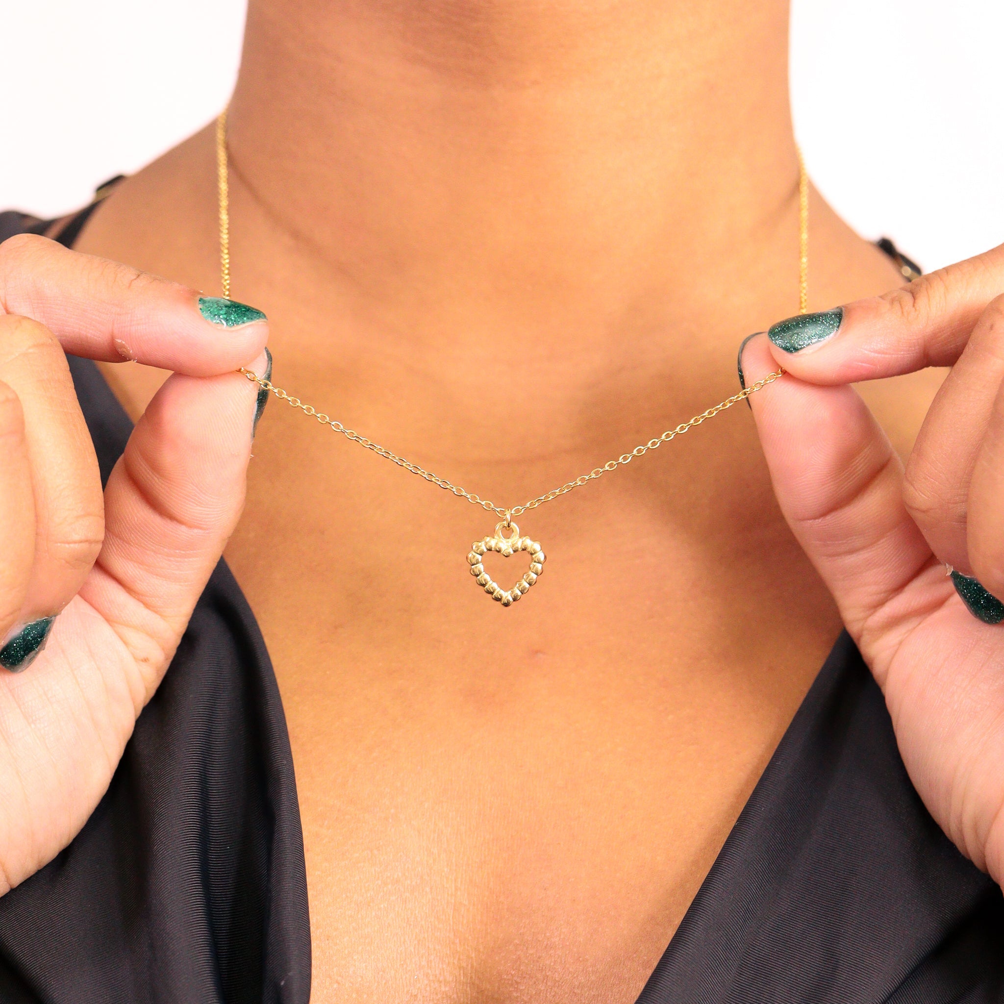 Hardened Heart — Textured Heart Charm