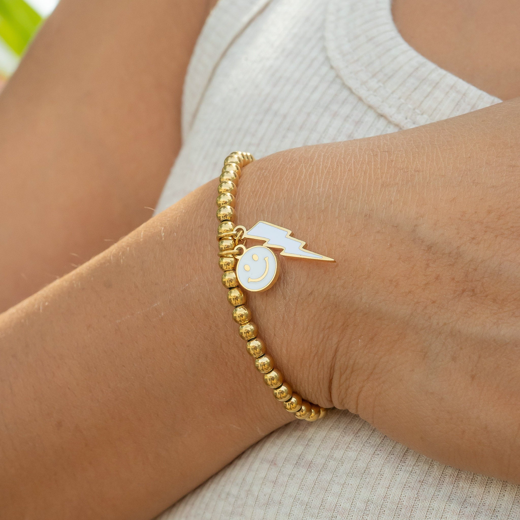 Unbothered — Epoxy Smiley Face Charm