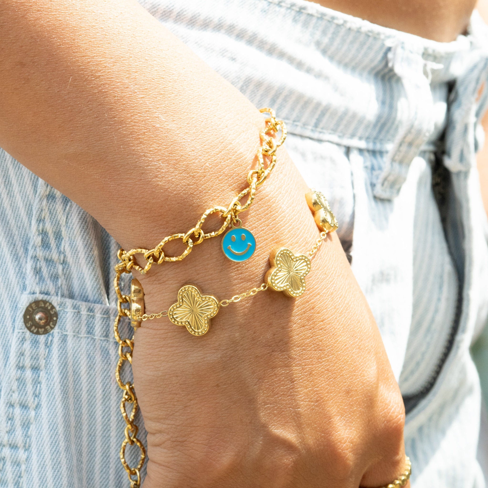 Unbothered — Epoxy Smiley Face Charm