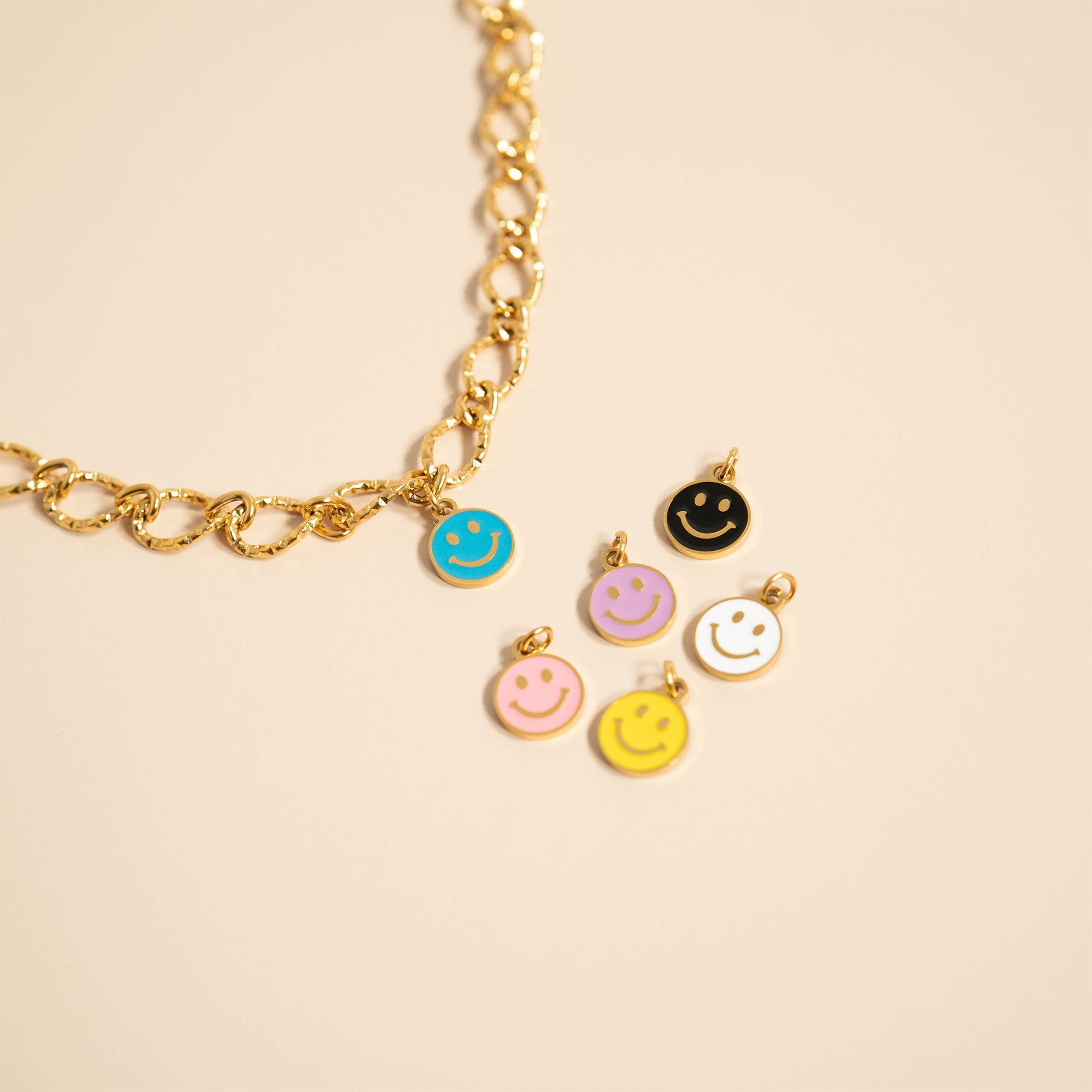 Unbothered — Epoxy Smiley Face Charm