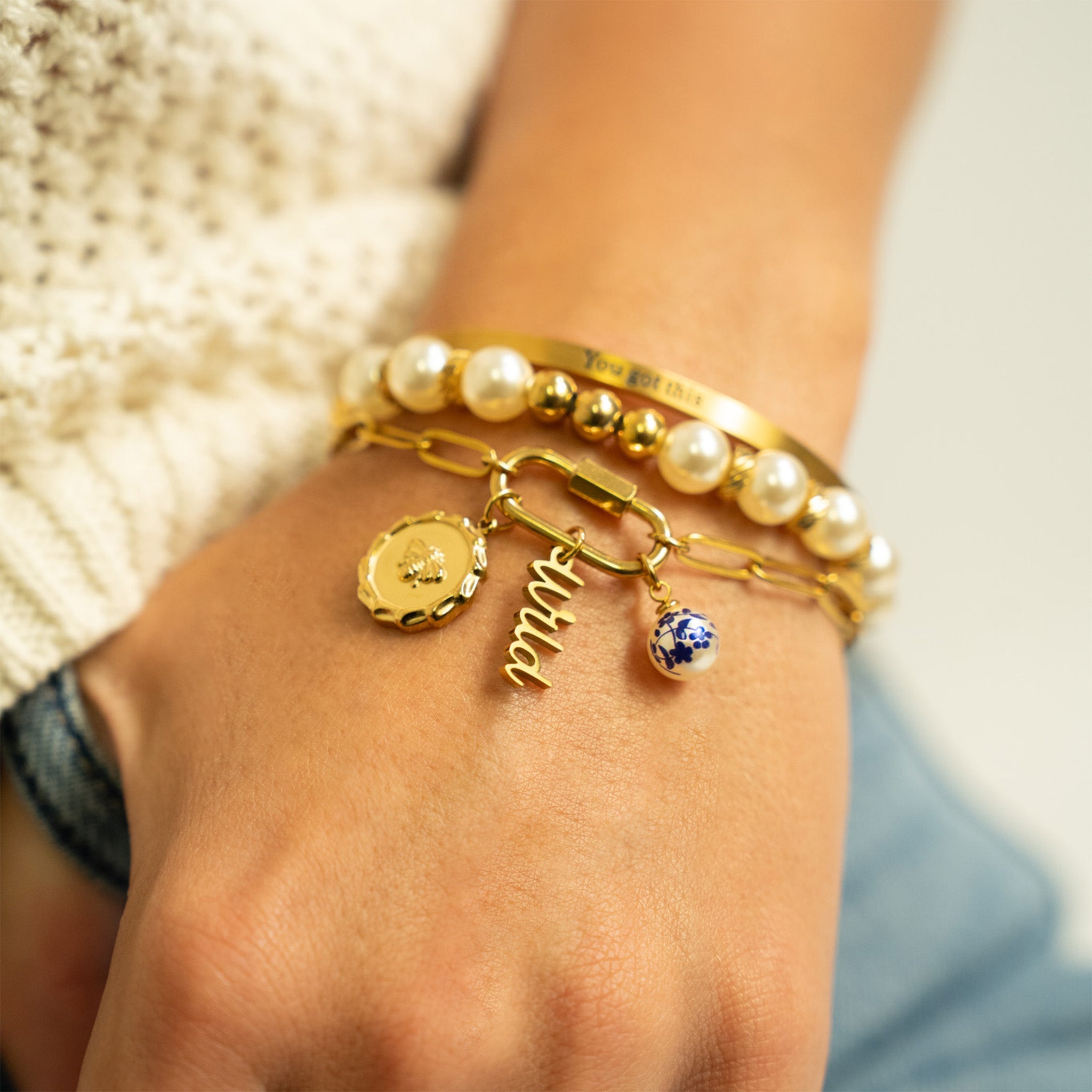 Petal & Pearl Charm — In Full Bloom