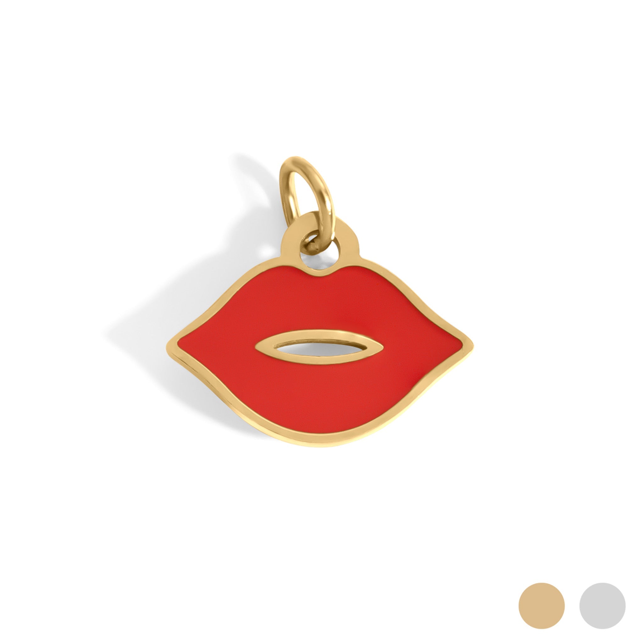 Say It Louder — Red Enamel Lips Charm