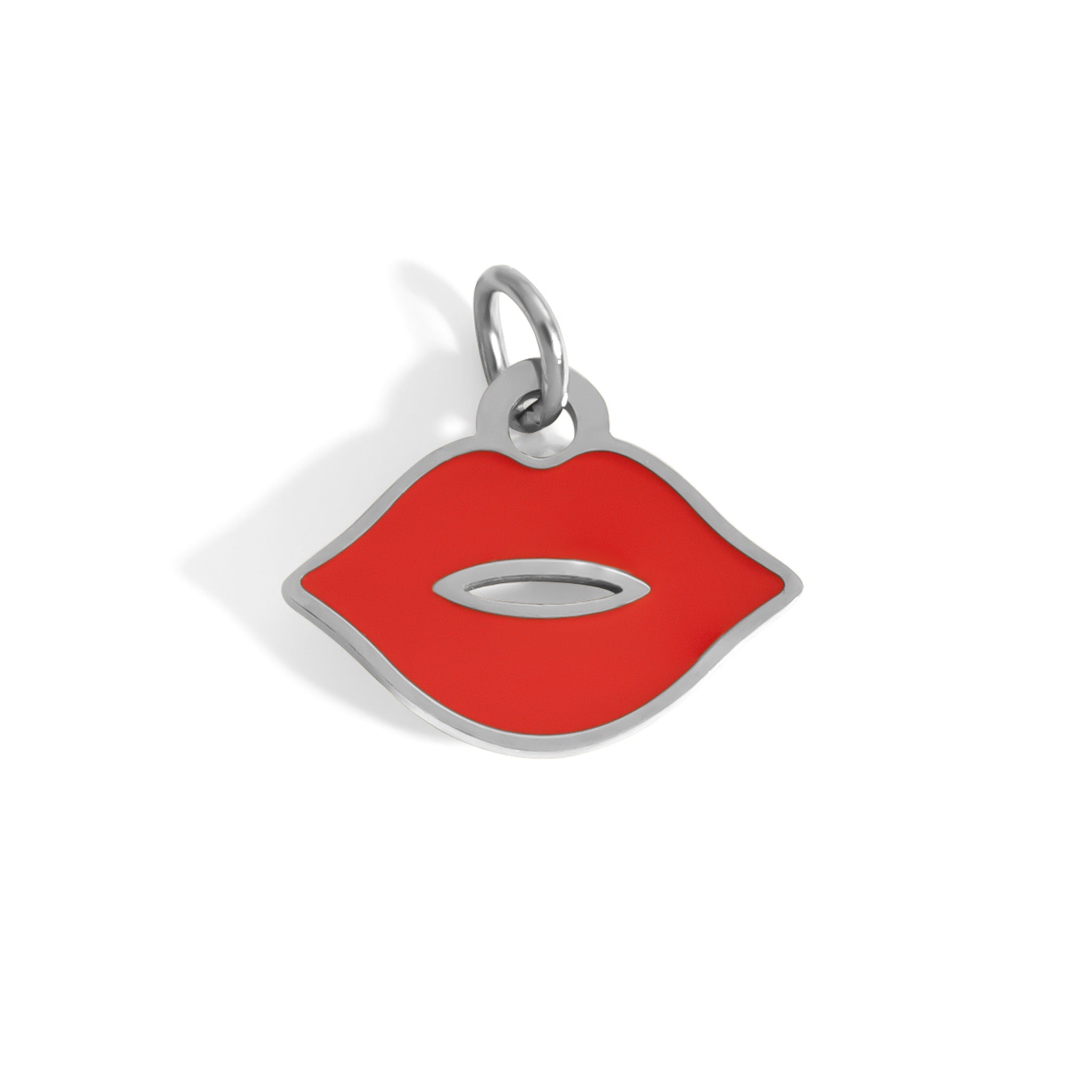Say It Louder — Red Enamel Lips Charm