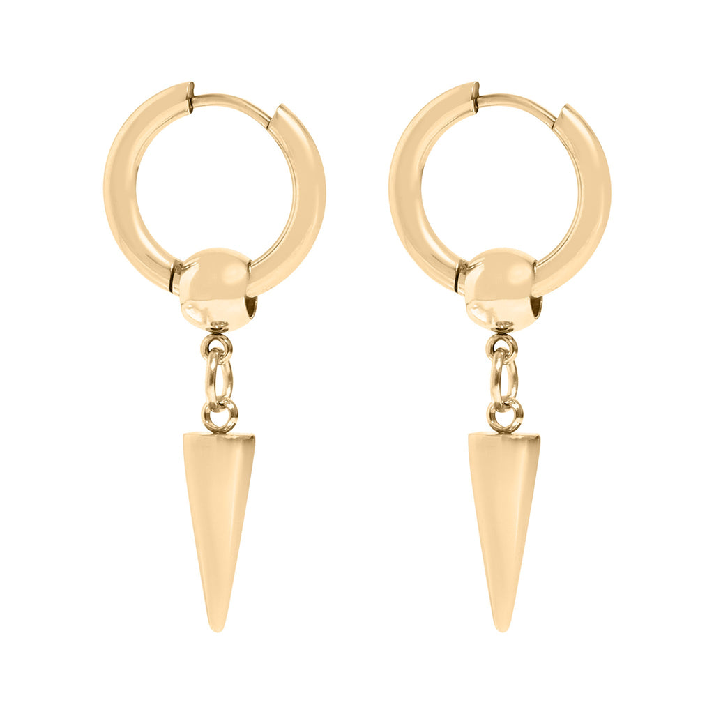 After Dark Spike Pendant Hoop Earrings