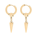 After Dark Spike Pendant Hoop Earrings