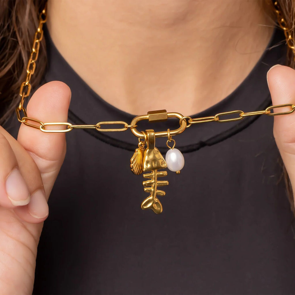Dead Reckoning Fish Bone Charm
